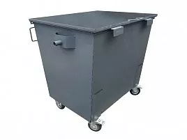 Мусорный контейнер 0,9 м3 серый